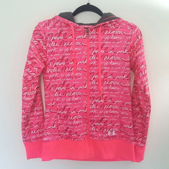 Under Armour Tops Under Armour Storm Breast Cancer Zip Front Hoodie